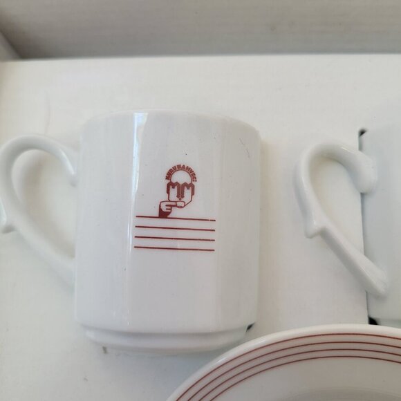 Set of 2 Kutahya Kurukahveci Turkish Porcelain  Coffee/Espresso Cup & Saucer - Picture 7 of 8